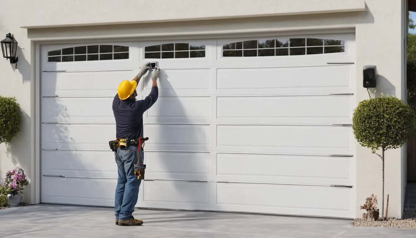 Local provider replacing a garage door torsion spring in a home garage in Winter Park